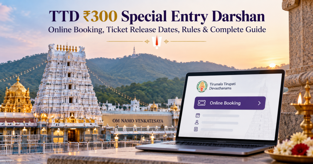 TTD ₹300 Special Entry Darshan: Online Booking, Ticket Release Dates, Rules & Complete Guide